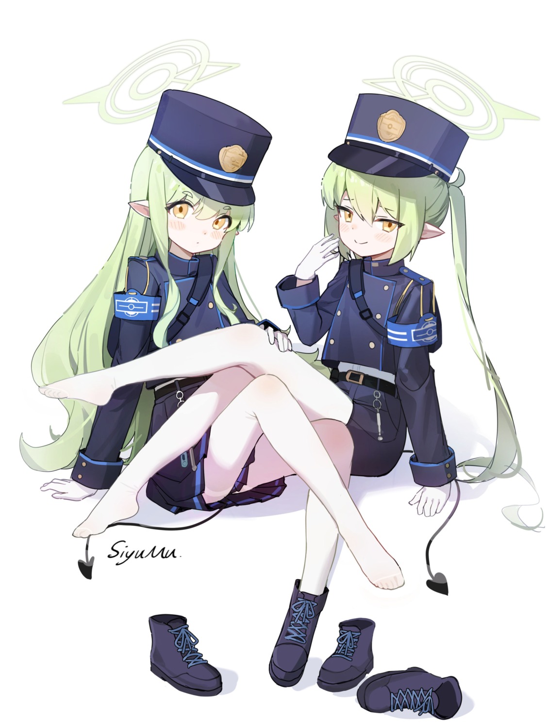 siyumu blue archive tachibana hikari tachibana nozomi halo loli ...